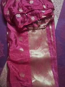 Vibrant Pink Silk dupatta