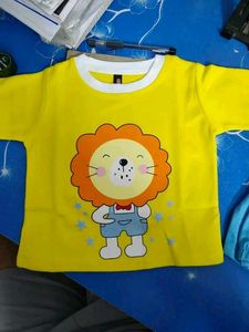 Cute Lion Print Baby Outfit