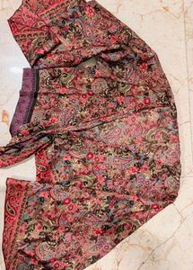 Boho Floral Wrap Top