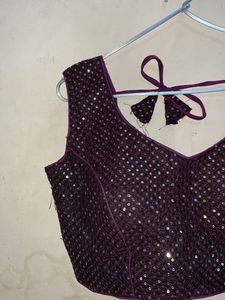 Sequence Blouse In Wine Colour❤️‍🔥