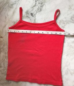 ♥️Vibrant Red Camisole Top for girls