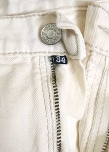 Cream Cargo Pants