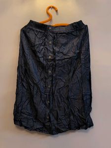 Denim Classy Button-Down Skirt