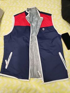 Vintage Color Block Puffer Vest