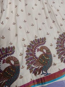 Cream Kurta with Paisley Print