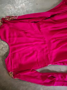 Elegant Pink Ethnic Gown