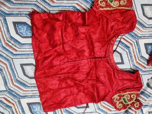 Designer Bridal Maroon Lahanga