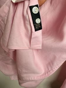 Men's Pink Long Sleeve Button-Up Shirt