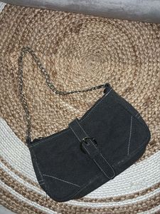 Chic Chain Strap denim Shoulder Bag