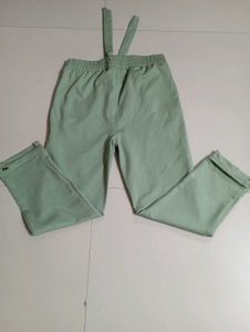 Mint Green Suspender Pants