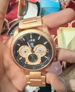 TAG HEUER  Rose Gold Chronograph Watch