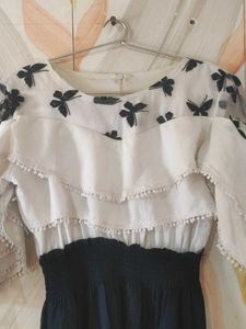 Chic Butterfly Embellished Dress