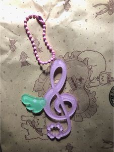 Music Note Keychain Charm 𑣲𝄞