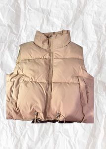 Beige puffer Vest Jacket