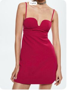 Mango Sweetheart Neckline Dress