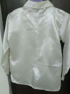 Satin Button Down Shirt