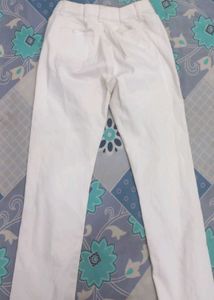 White Stretch Straight-Fit Jeans