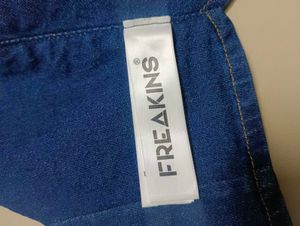 FREAKINS Cotton Denim Crop Top