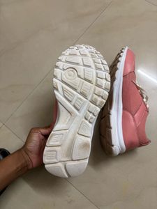 Pink Lace-Up Sneakers