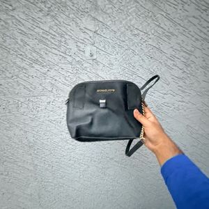 Michael Kors Black Dome Crossbody Bag