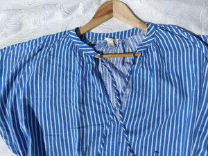 H&amp;m Striped Tie-up Dress