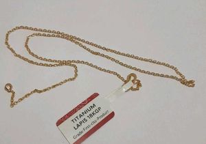 Elegant Titanium Gold Chain Necklace