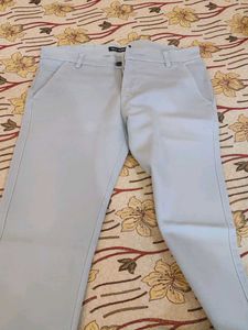 Light Blue Casual Pants