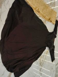Elegant Dark Brown Gown