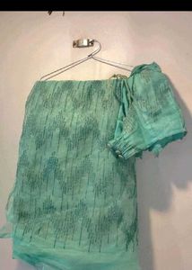 Elegant Sequined Saree with Blouse