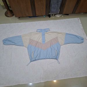 Color Block Windbreaker Jacket