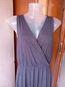 Chic Blue Wrap Dress