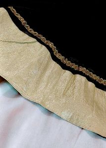🖤 Elegant Black &amp; Gold Partywear Anarkali Dress