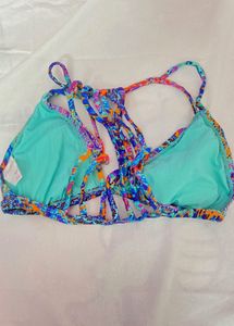 Vibrant Paisley Print Bikini Top