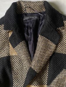 ZARA Women Checked Coat(M-XL)