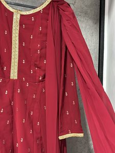 Indya Maroon Anarkali 🪷