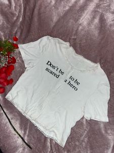 White Graphic Tee