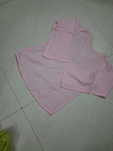 Pink Embroidered Kurta