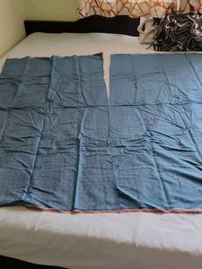Blue Dress Material Fabric