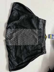 Pintrest korean Black Polka Dot Skirt