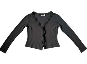 Vintage Lace Trim Cardigan