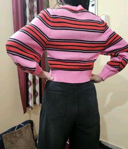 Striped Knit Sweater