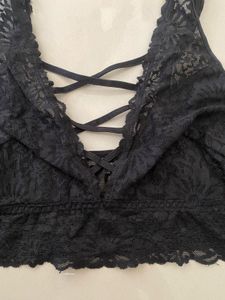 Lace Bralette with Strappy Detail