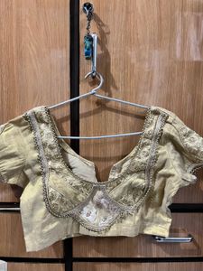 Elegant Gold Embroidered Lehenga Skirt