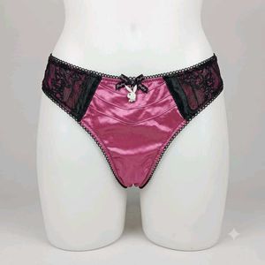 Playboy Pink 🎁 🫴🏻Satin Lace Briefs