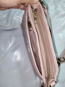 Pale Pink sling purse