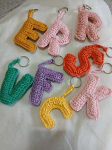 Crochet Alphabet Keychains