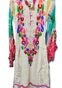Colorful Embroidered Kurta