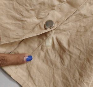 Chic Khaki Button-Up Shirt Dress