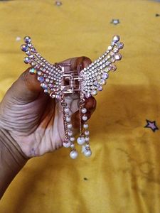 Sparkling Wing Hair Claw Clip