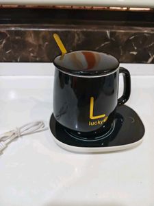 Smart Mug Warmer & Spoon Set